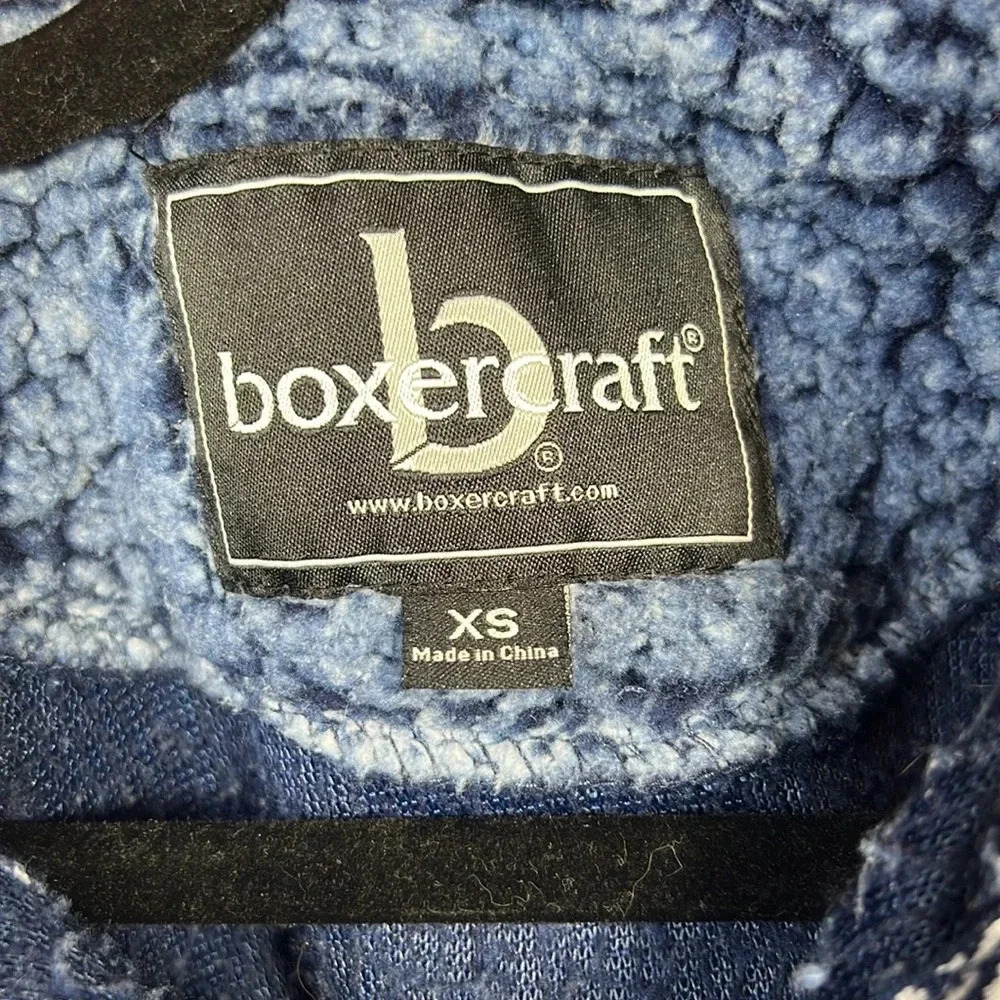 Boxercraft Florida Gator Sherpa Pullover Quarter-Zip Sweatshirt - Blue - XS - Picture 6 of 10